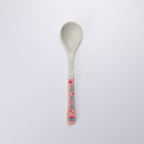 Colorful Bamboo Fiber Baby Ate Spoon